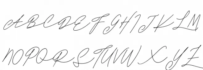 Daniza Claretta FREE 字体 大写