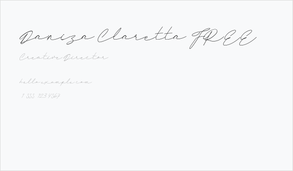 Daniza Claretta FREE Business Card