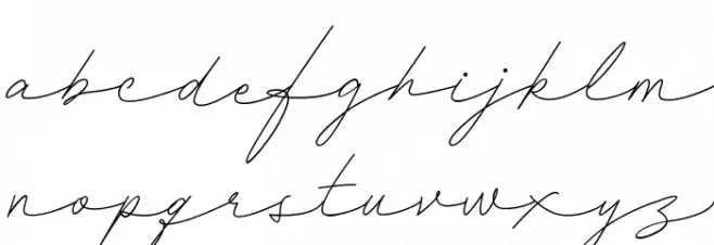 Daniza Claretta FREE 字体 小写