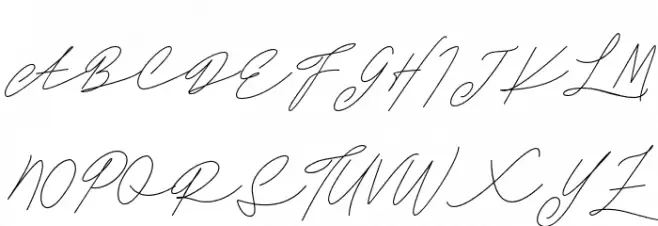 DanizaClarettaFREE फ़ॉन्ट अपरकेस