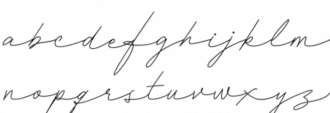 DanizaClarettaFREE फ़ॉन्ट लोअरकेस