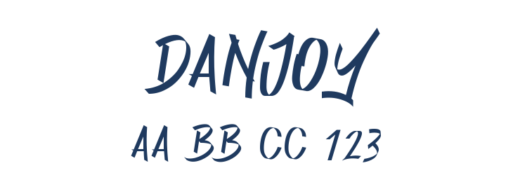 Danjoy Font Preview