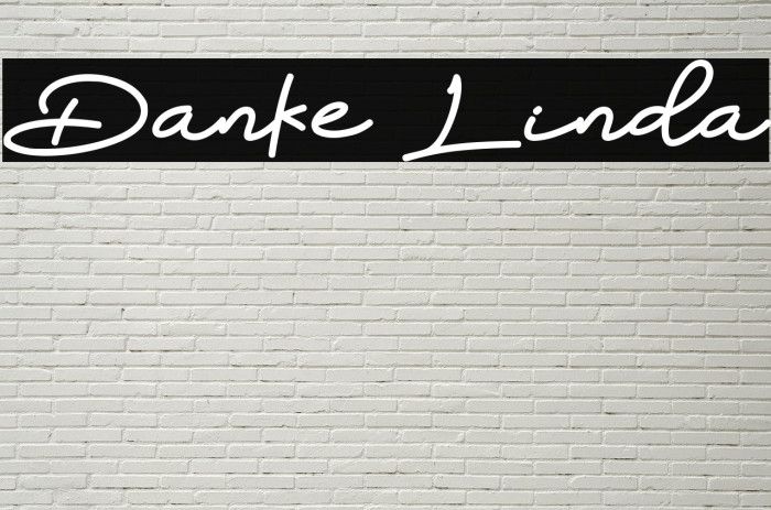 Danke Linda Font examples