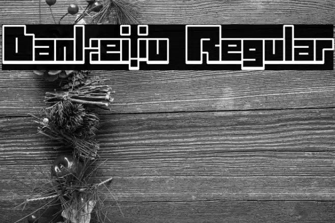 Dankeiju Regular फ़ॉन्ट examples