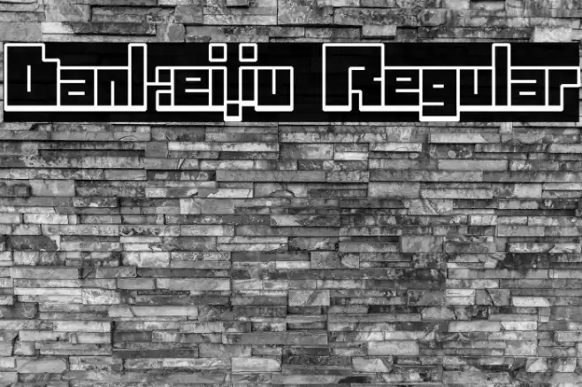 Dankeiju Regular फ़ॉन्ट examples