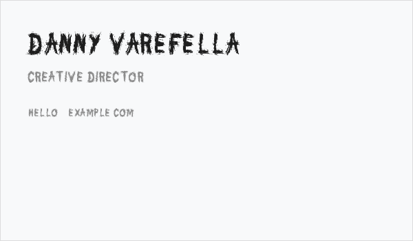 Danny Varefella Business Card