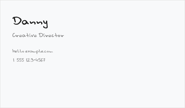 Danny Business Card