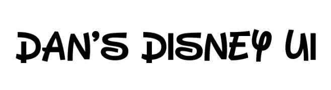 Dan's Disney UI  Free Fonts Download