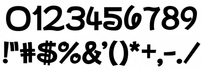 Dan's Disney UI フォント その他の文字