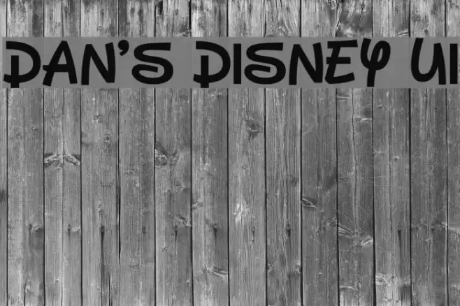 Dan's Disney UI フォント examples