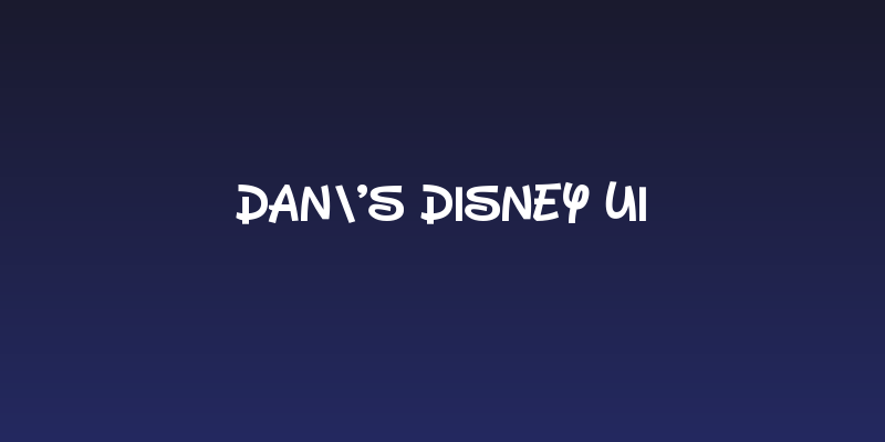 Dan's Disney UI Social Header