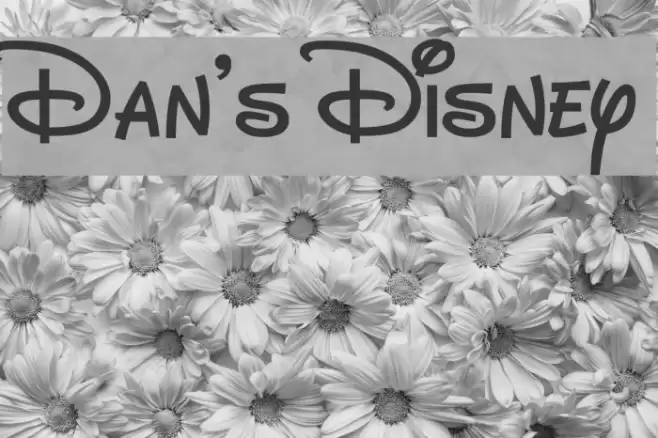 Dan's Disney Font examples