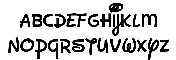 Dan's Disney Font LOWERCASE