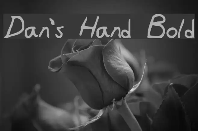 Dan's Hand Bold Example 2
