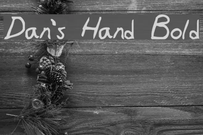 Dan's Hand Bold Example 3