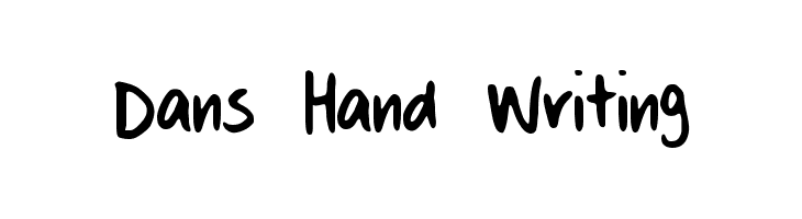 Dans Hand Writing  font caratteri gratis