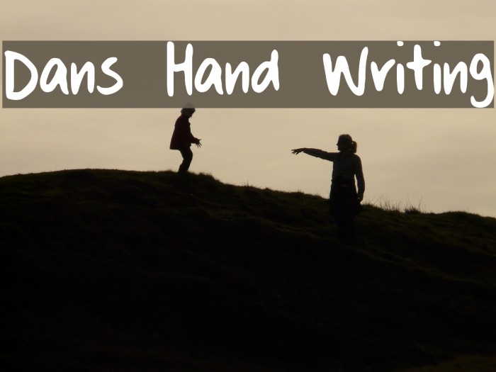 Dans Hand Writing Font examples