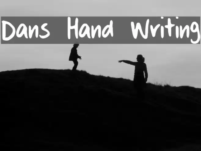 Dans Hand Writing Шрифта examples