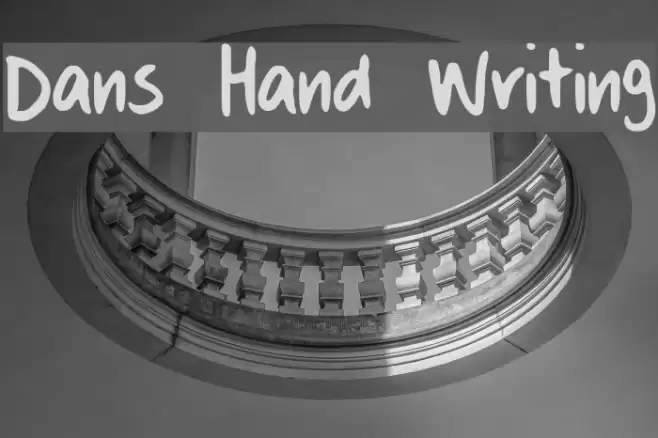 Dans Hand Writing Шрифта examples