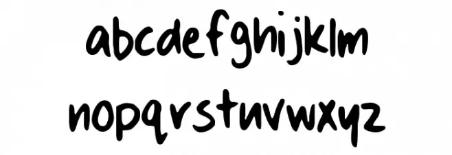 Dans Hand Writing Шрифта строчной