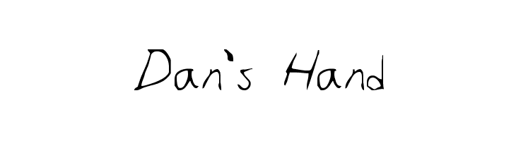 Dan's Hand  font caratteri gratis