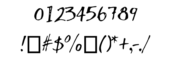 DansHand Font OTHER CHARS