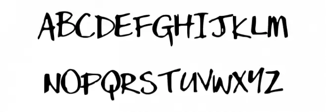 DansHand Шрифта ВЕРХНИЙ