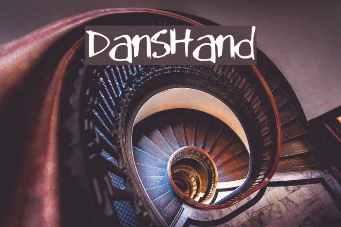 DansHand Font examples
