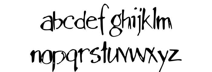 DansHand Font LOWERCASE