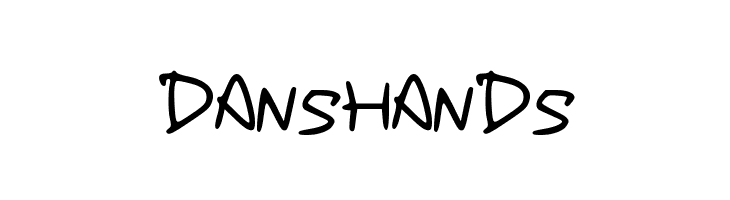 DansHands  Скачать бесплатные шрифты