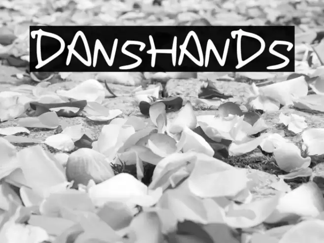 DansHands Font examples