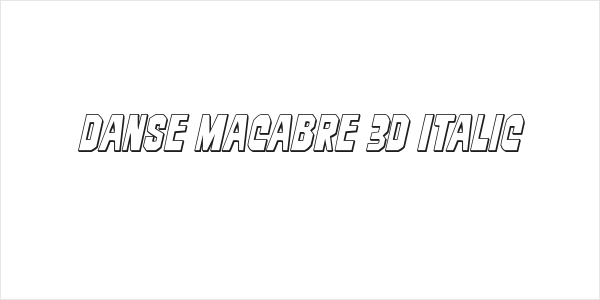 Danse Macabre 3D Italic Logo