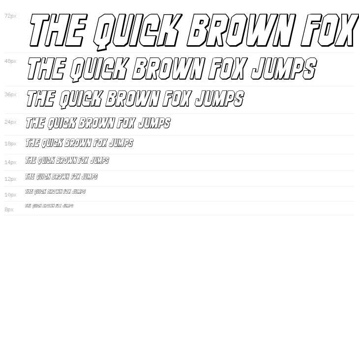 Danse Macabre 3D Italic Waterfall