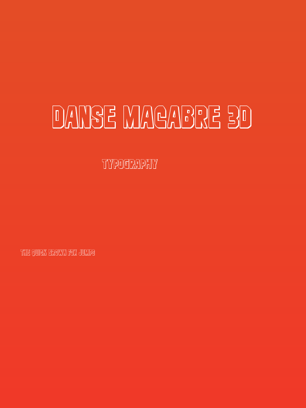 Danse Macabre 3D Poster