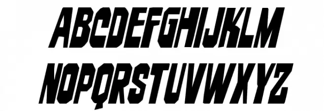 Danse Macabre Condensed Italic Font LOWERCASE