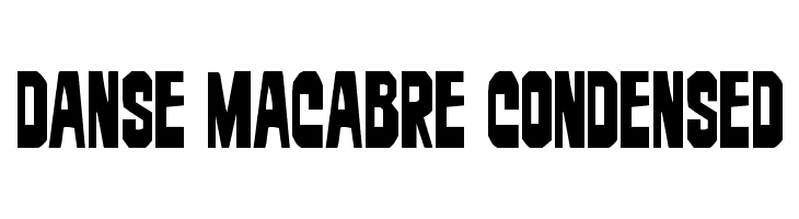 Danse Macabre Condensed  font caratteri gratis