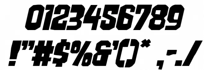 Danse Macabre Expanded Italic Font OTHER CHARS