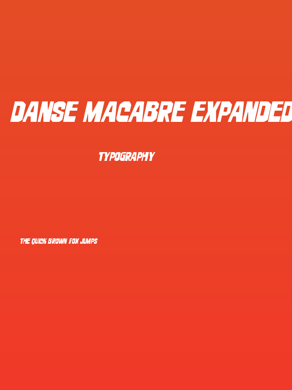 Danse Macabre Expanded Italic Poster