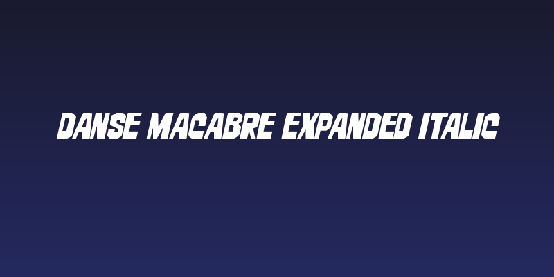 Danse Macabre Expanded Italic Social Header
