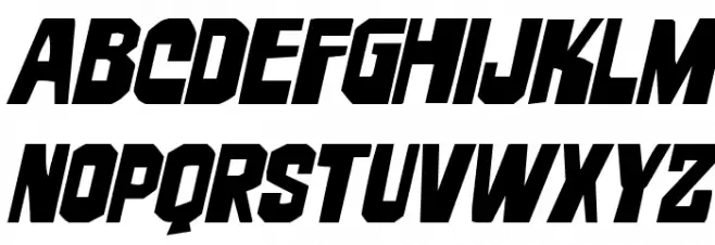 Danse Macabre Expanded Italic Schriftart Kleinbuchstaben