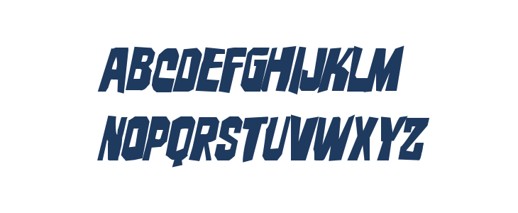 Danse Macabre Jagged Italic Lowercase