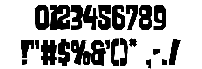 Danse Macabre Jagged Font OTHER CHARS