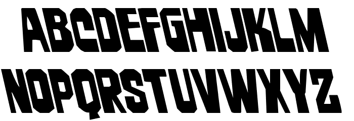 Danse Macabre Leftalic Font LOWERCASE