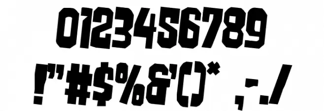 Danse Macabre Rotated 2 Font OTHER CHARS