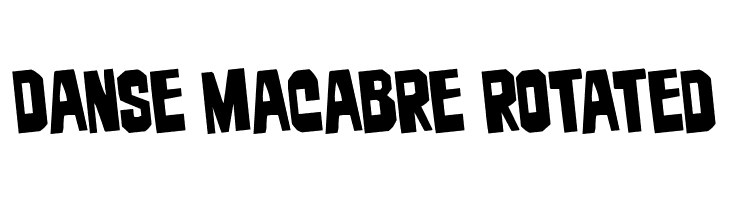 Danse Macabre Rotated  Fuentes Gratis Descargar