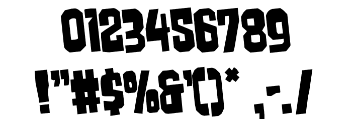 Danse Macabre Rotated Font OTHER CHARS