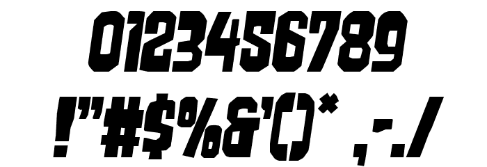 Danse Macabre Semi-Italic Font OTHER CHARS