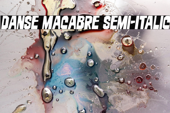 Danse Macabre Semi-Italic Example 3