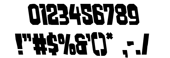 Danse Macabre Semi-Leftalic Font OTHER CHARS
