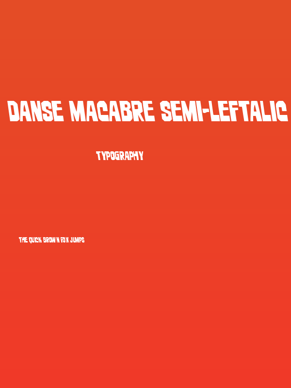 Danse Macabre Semi-Leftalic Poster
